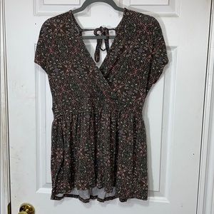 Soft Longer Floral Top